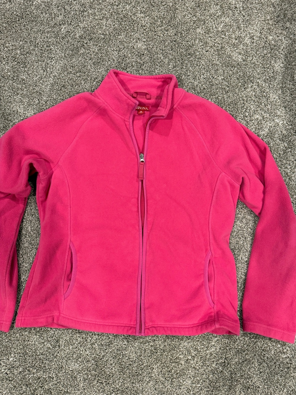 Merona Hot Pink Fleece Zip Jacket